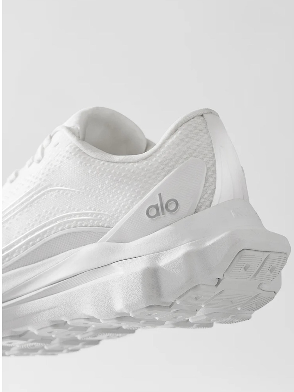 ALO Yoga Women’s White Knit Athletic Sneakers - Picture 2 of 6